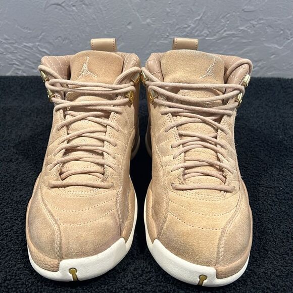 🔥🏀 Air Jordan XII Retro Vachetta Tan Women Sz 6.5 - Rare Special Edition - GUC - Picture 5 of 12